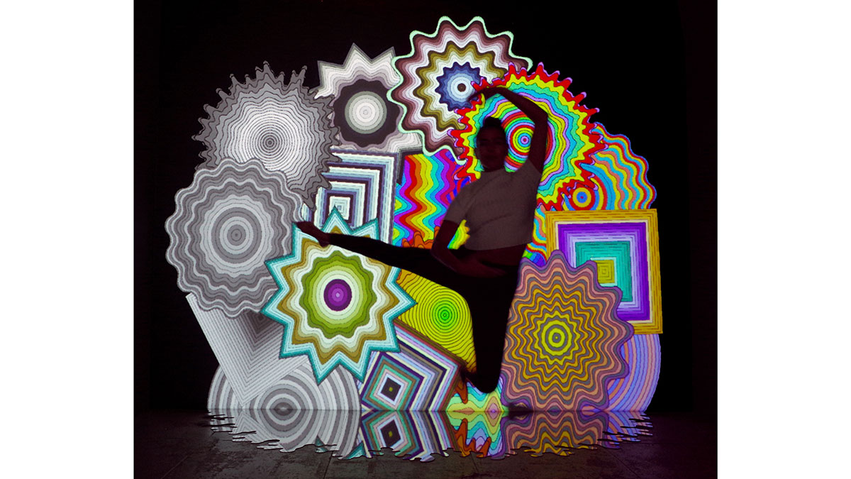 Jen Stark Color Cascade Schneider Museum of Art