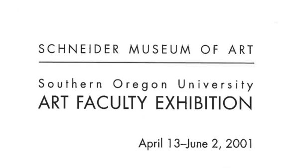 2001 SOU Art Faculty Exhibition