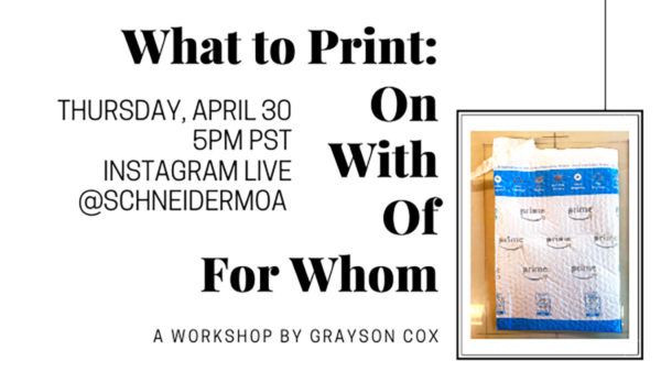 What To Print: On With Of For Whom